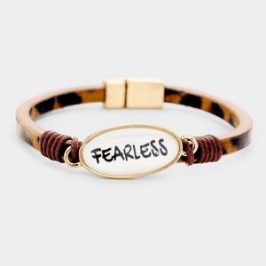 Fearless message bracelet